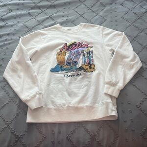 John Galt Austin cowgirl boot sweatshirt